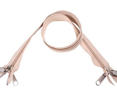 YKK rits 10 mm dubbel deelbaar beige, 80 cm