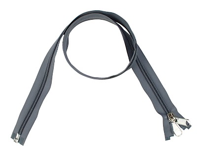 YKK spiraal rits 10 mm deelbaar grijs, 200 cm