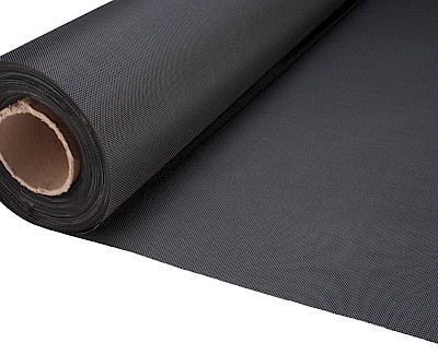 Screendoek ESVO Premium Shade 540 grams 125 cm, zwart / antracietgrijs 706