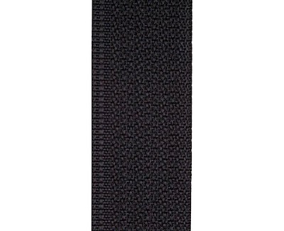 Tentband / Biesband 12 mm polyester, zwart