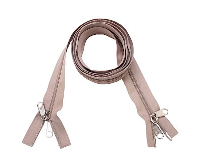 ESVO spiraal rits 8 mm dubbel deelbaar beige, 154 cm, NIET waterafstotende versie
