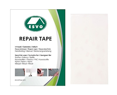 ESVO reparatietape voor tentdoek, stof, pvc en meer, 28 x 7,6 cm
