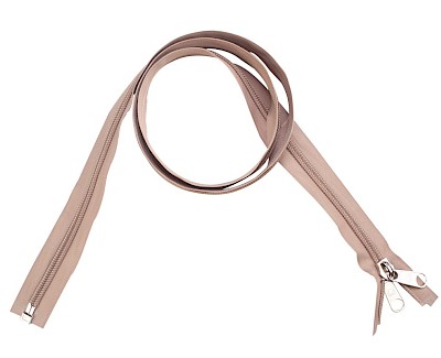ESVO deelbare spiraal rits 10 mm beige, 100 cm