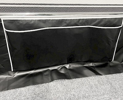 ESVO opbergzak voor tochtstrook met klittenband, heavy duty 40 x 90 cm, zwart