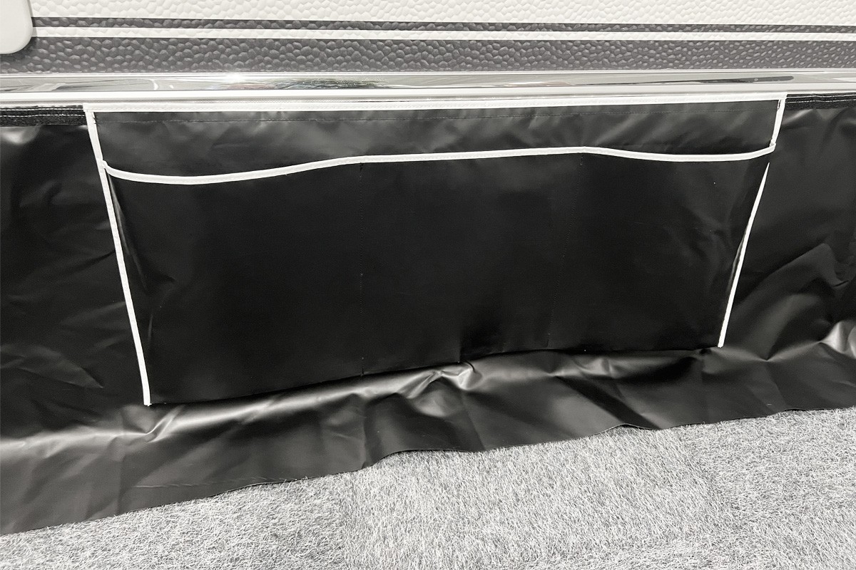 ESVO opbergzak voor tochtstrook met klittenband, heavy duty 40 x 90 cm, zwart