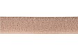Klittenband rol van 25 meter, 25 mm beige, zachte zijde, lus