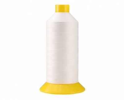 Polyester garen, AMANN, dikte 40, 4600 meter, wit, 4-PACK