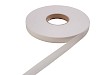 Tentband / Biesband rol van 60 meter, 20 mm acryl, wit/ecru, Dove White N 00681