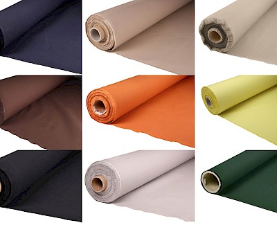 25 - 50% KORTING Tentdoek Ten Cate 340 grams katoen 160 cm KD-24 RESTSTUKKEN, assorti kleuren NIEUW