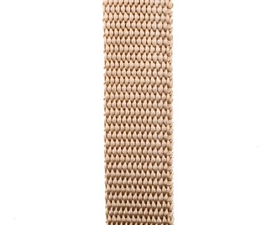 Gespenband PP rol van 50 meter, 20 mm, beige