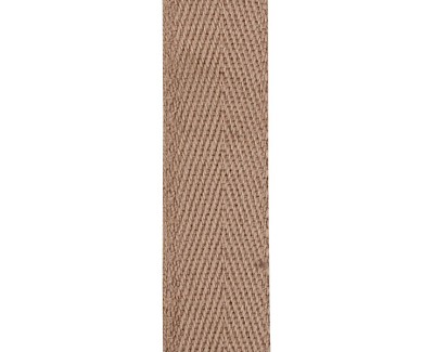 Tentband rol van 300 meter, 15 mm katoen, beige