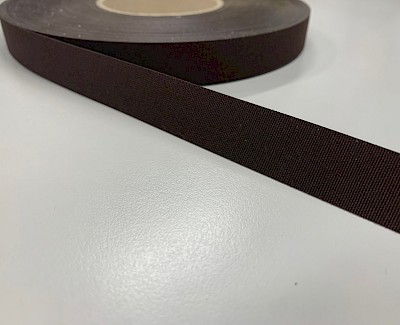 Tentband / Biesband 20 mm acryl, brown