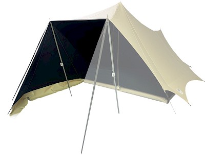 Bedouin 200 universeel zijscherm beige