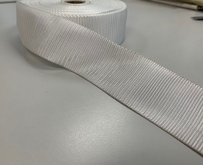 Gespenband polyester, 50 mm, wit