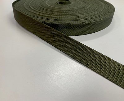 Gespenband polyester 25 mm, army green