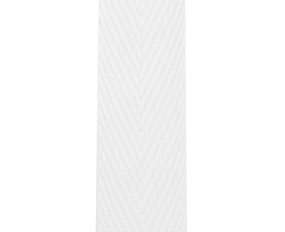 Tent band / keperband 18 mm waterafstotend polyester, wit