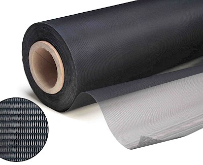 Knuttengaas extra fijnmazig 155 cm, zwart