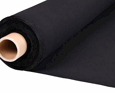 Tentdoek Ten Cate 340 grams katoen 160 cm KD-24, zwart 27150