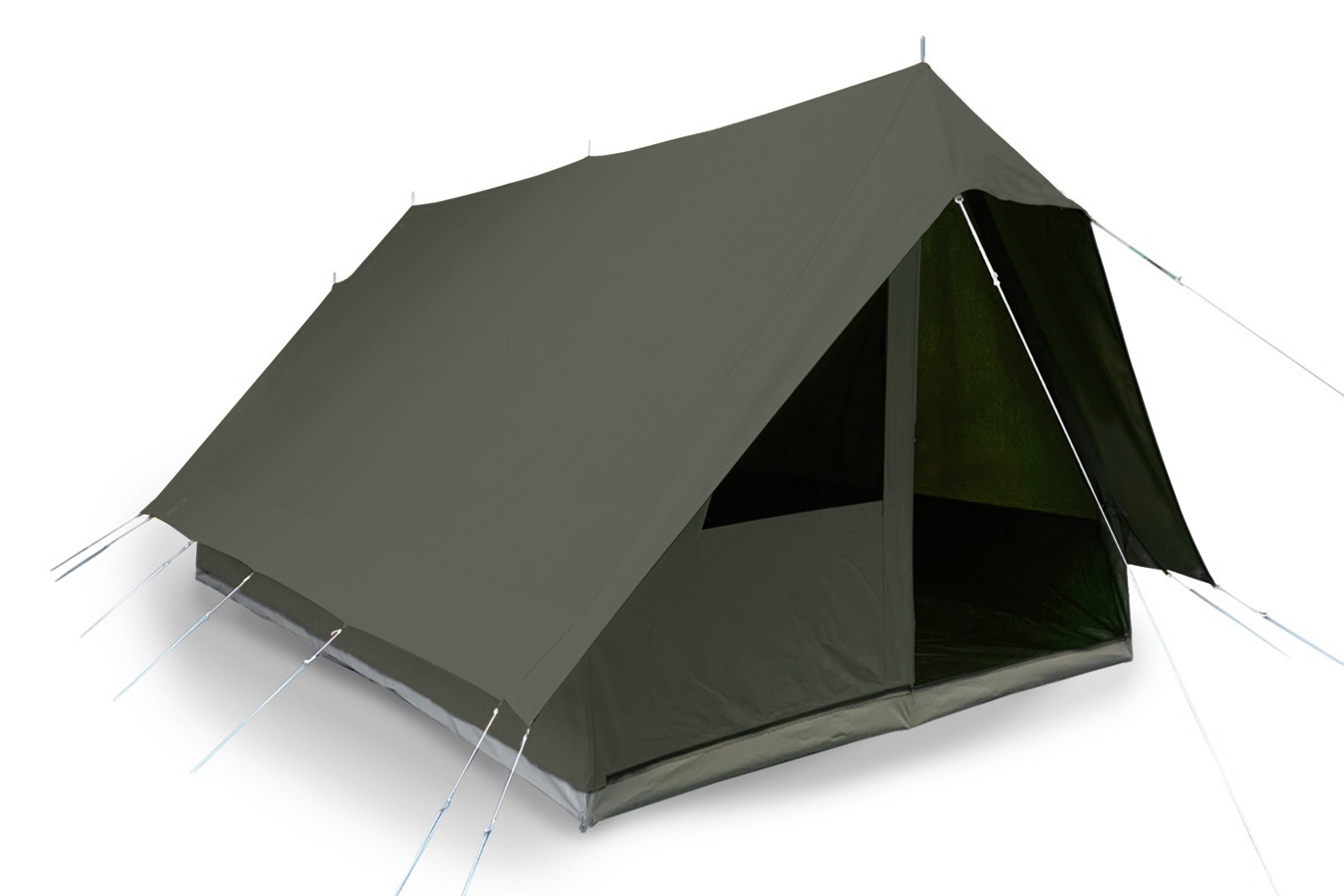 Groepstent Patrouille 6 SUPER Campshield brandvertragend doek, Olive Green