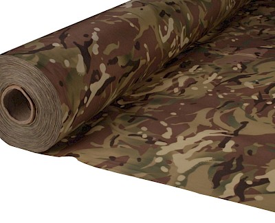 Camouflagestof, waterdicht, lichtgewicht nylon ripstop stof,150 cm, 80 gr/m² MULTICAM