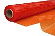 Oranje transparante plastic folie, 140 cm, 0,60 mm