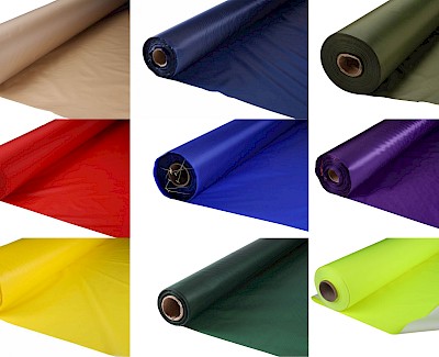 25 - 50% KORTING Nylon stof, RESTSTUKKEN, assorti kleuren