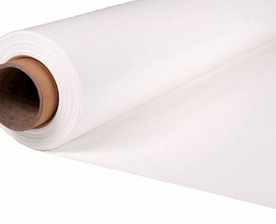 Zeildoek 430 gr/m² pvc gecoat doek bisonyl 150 cm, wit