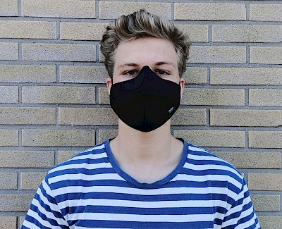 Polltek mondmasker N95, anti-pollen, fijnstof, bacteriën, zwart, € 19.99