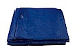 Afdekzeil, 800 x 1000 cm, blauw, met zeilringen, waterdicht, 100, economy