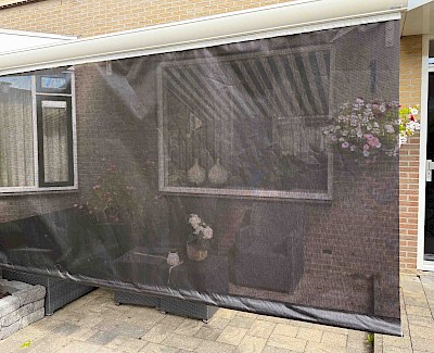 ESVO volant voor zonnescherm DeLuxe, hoogte 140 cm, inclusief alu verschuifbare zoomstok