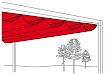 GEVOUWEN Screendoek ESVO Sunblocker 350 gr/m² 150 cm, crème (BESPAAR € 6,00 POSTNL LENGTETOESLAG)