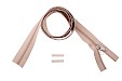 YKK spiraal rits 5 mm niet deelbaar beige