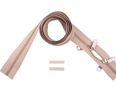 YKK rits 5 mm 2-weg O-vorm niet deelbaar beige