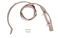 YKK spiraal rits 10 mm 2-weg O-vorm niet-deelbaar beige