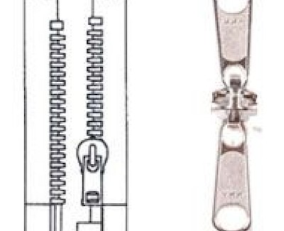YKK spiraal rits 10 mm deelbaar zwart, 800 cm