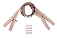 YKK spiraal rits 5 mm 2-weg X-vorm niet deelbaar beige