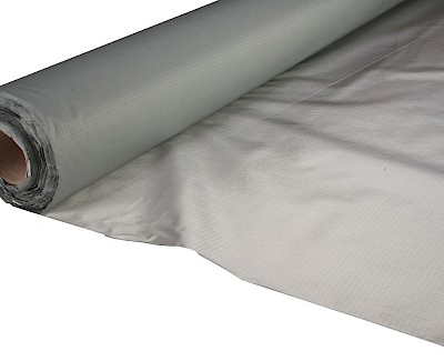 Lichtgewicht ripstop nylon 150 cm, steel metallic 70 gr/m²